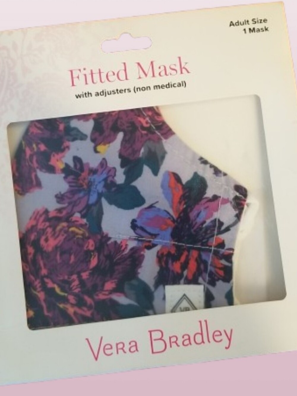 ❗Vera Bradley Fitted Face Mask Neon Blooms❗